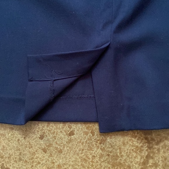 ANN‎ Taylor Loft Navy nautical button front pencil skirt - Picture 5 of 6